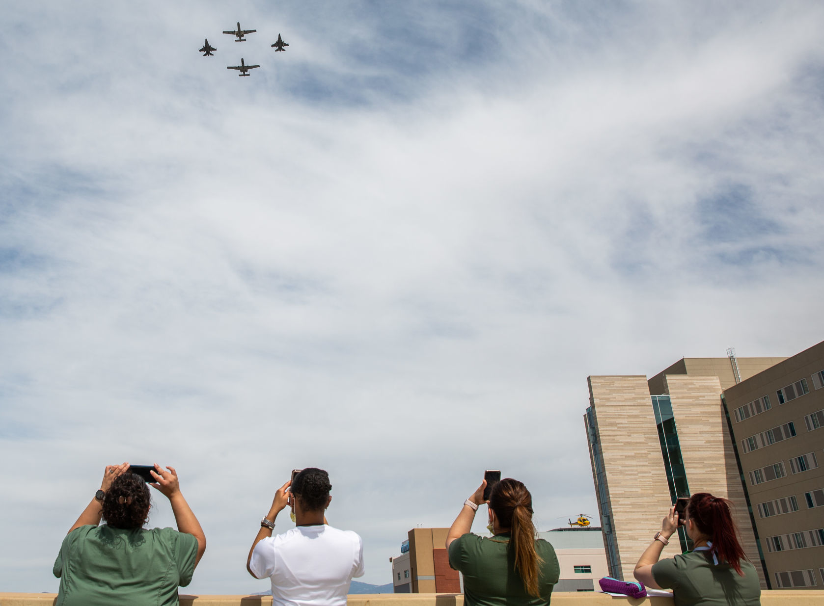 Flyover to honor first responders, hospital staff